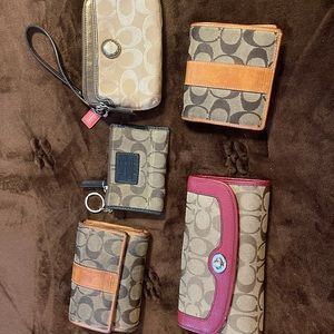 ALL 5 Coach wallets for $50 TOTAL!!